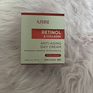 Azure Retinol & Collagen Anti-Aging Day Cream‎ 1.69 Oz, NEW